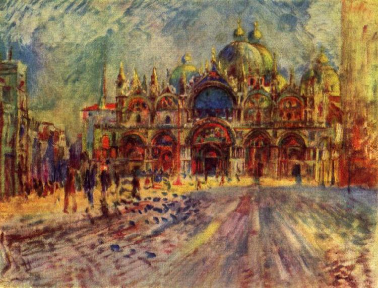 Pierre-Auguste Renoir Markusplatz in Venedig oil painting picture